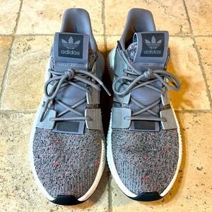 Size 12 Men’s - adidas Prophere Grey Solar Red
